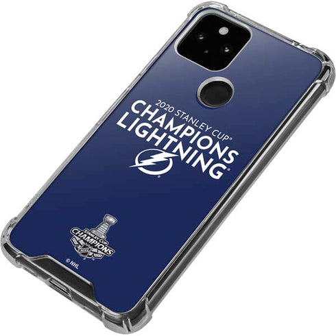 NHL 2020 Stanley Cup Champions Lightning Google Pixel 5 Clear Case